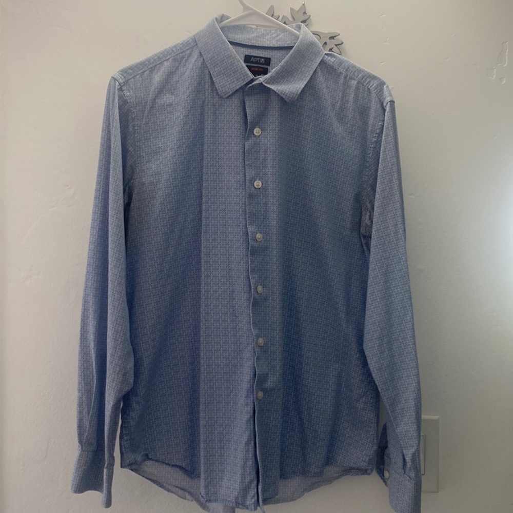 Blue and white shirt …. Slim fit Medium